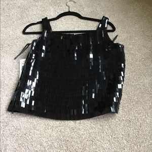 Rena Rowan black sparkly tank top performance